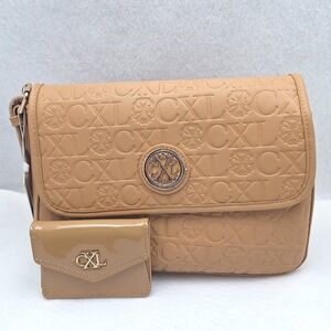 Christian Lacroix Clara‎ Shoulder Bag Womens Medium Toffee with Card Case